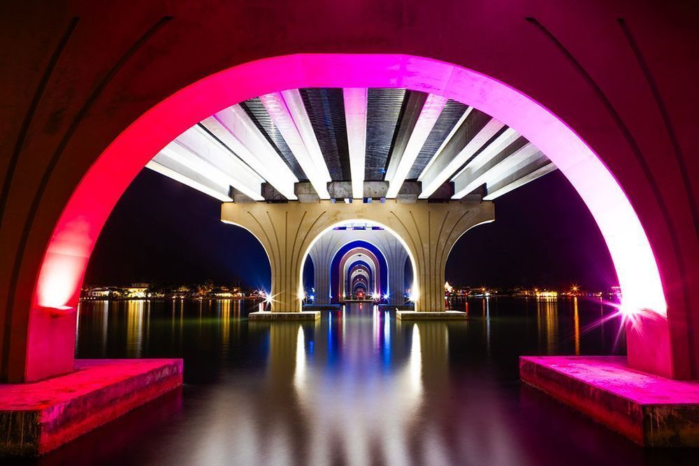 Colored Arched Passage